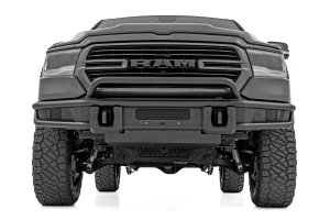 Ram 1500 Front Bumper - Rough Country - Tubular - Satin Black - '19-'24